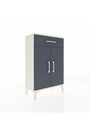 Arges Komodin 2 Raflı Tek Çekmeceli 2 Kapaklı 60x30x96 - S14M042V2A