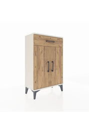Arges Komodin 2 Raflı Tek Çekmeceli 2 Kapaklı 60x30x96 - S14M042V3A