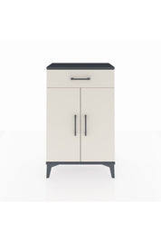 Arges Komodin 2 Raflı Tek Çekmeceli 2 Kapaklı 60x30x96 - S14M042V4A