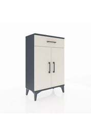 Arges Komodin 2 Raflı Tek Çekmeceli 2 Kapaklı 60x30x96 - S14M042V4A