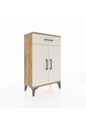 Arges Komodin 2 Raflı Tek Çekmeceli 2 Kapaklı 60x30x96 - S14M042V7A