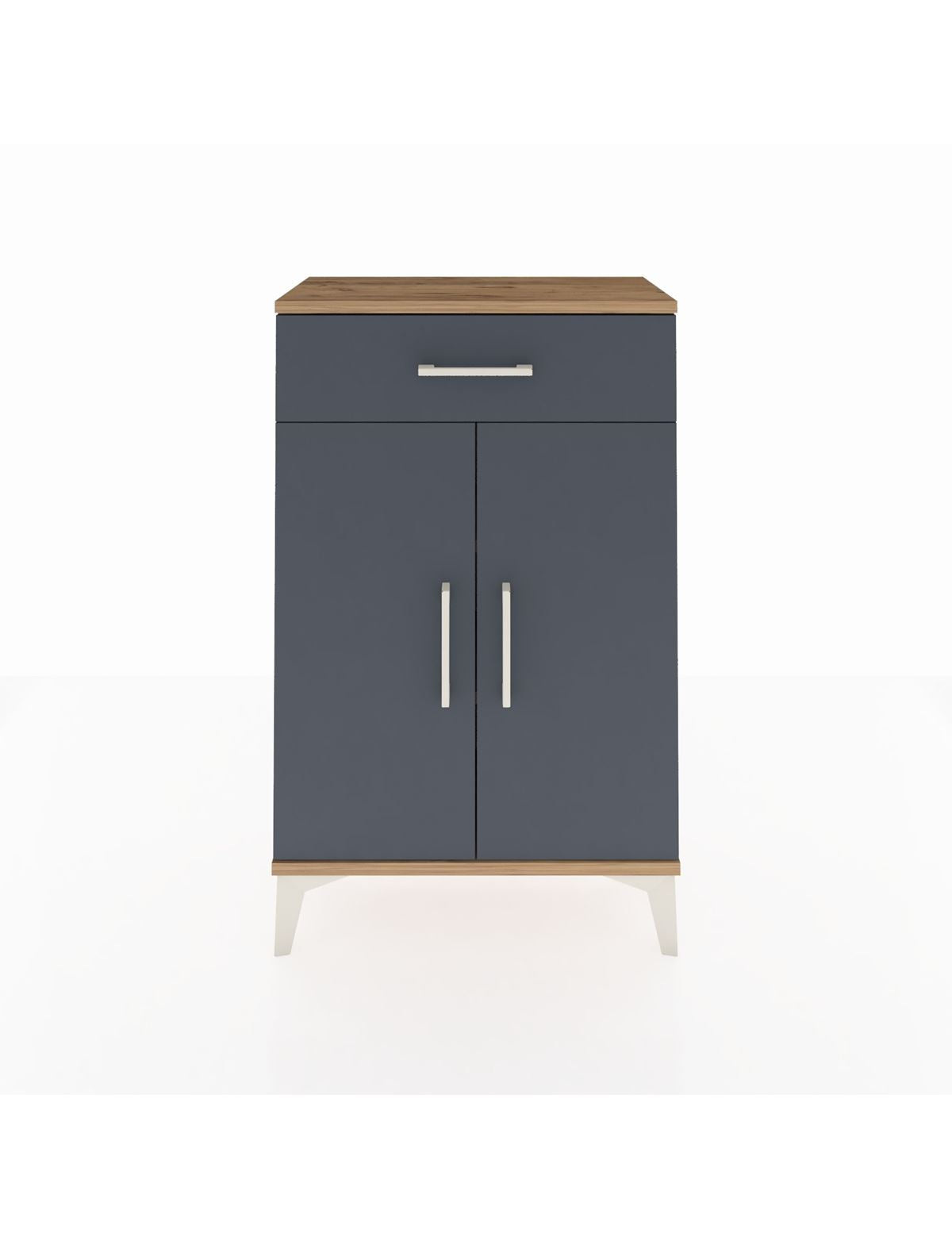 Arges Komodin 2 Raflı Tek Çekmeceli 2 Kapaklı 60x30x96 - S14M042V8A