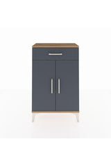 Arges Komodin 2 Raflı Tek Çekmeceli 2 Kapaklı 60x30x96