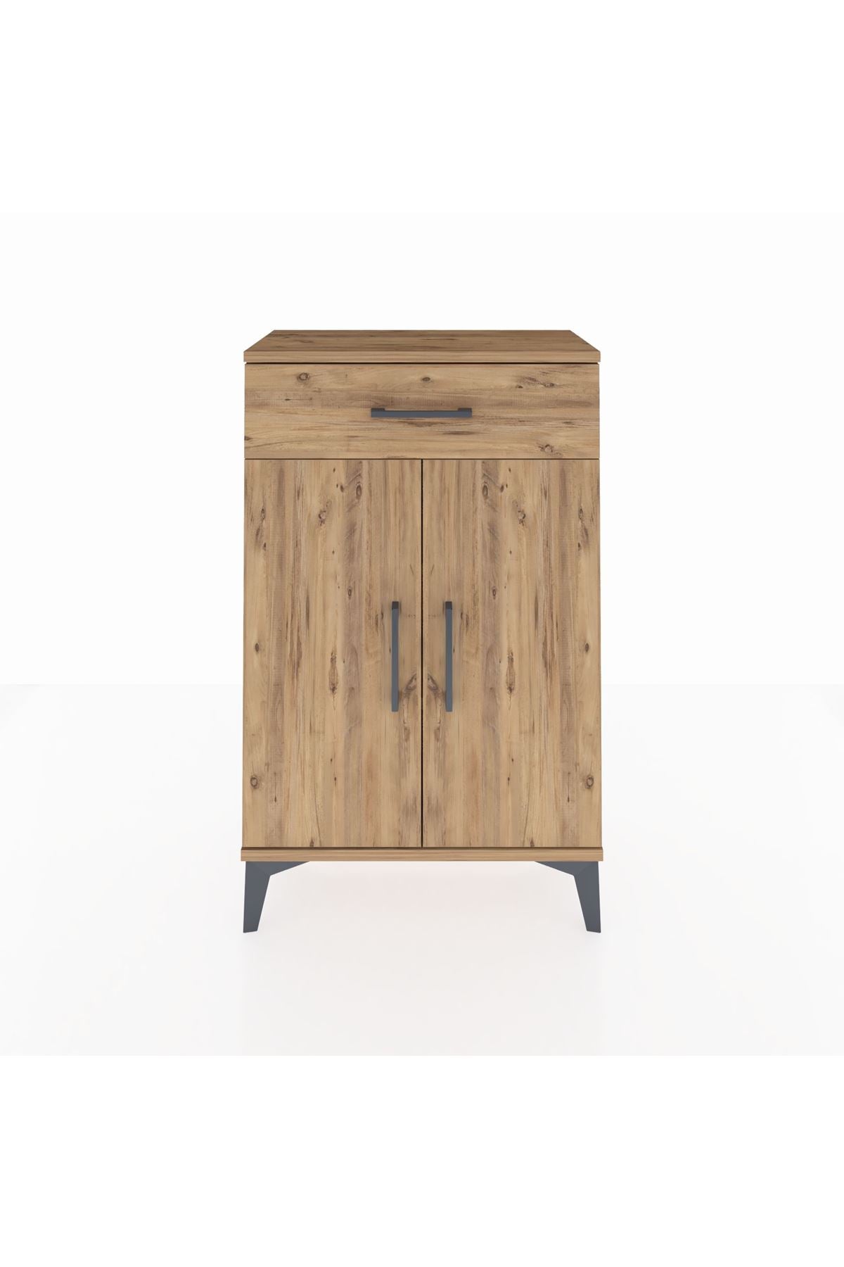 Arges Komodin 2 Raflı Tek Çekmeceli 2 Kapaklı 60x30x96 - S14M042V9A