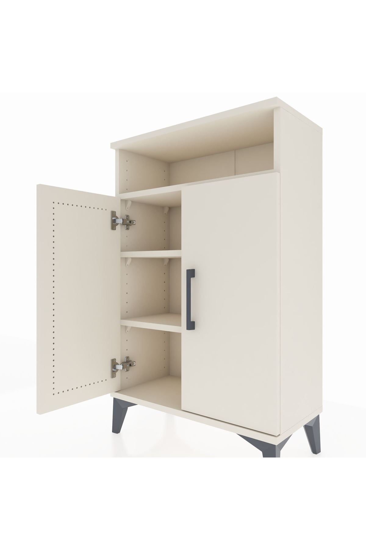 Arges Komodin 3 Raflı 2 Kapaklı 60x30x96 - S14M043V1A