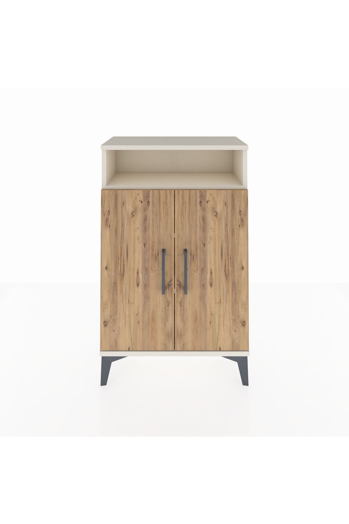 Arges Komodin 3 Raflı 2 Kapaklı 60x30x96 - S14M043V3A