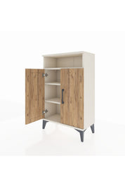 Arges Komodin 3 Raflı 2 Kapaklı 60x30x96 - S14M043V3A