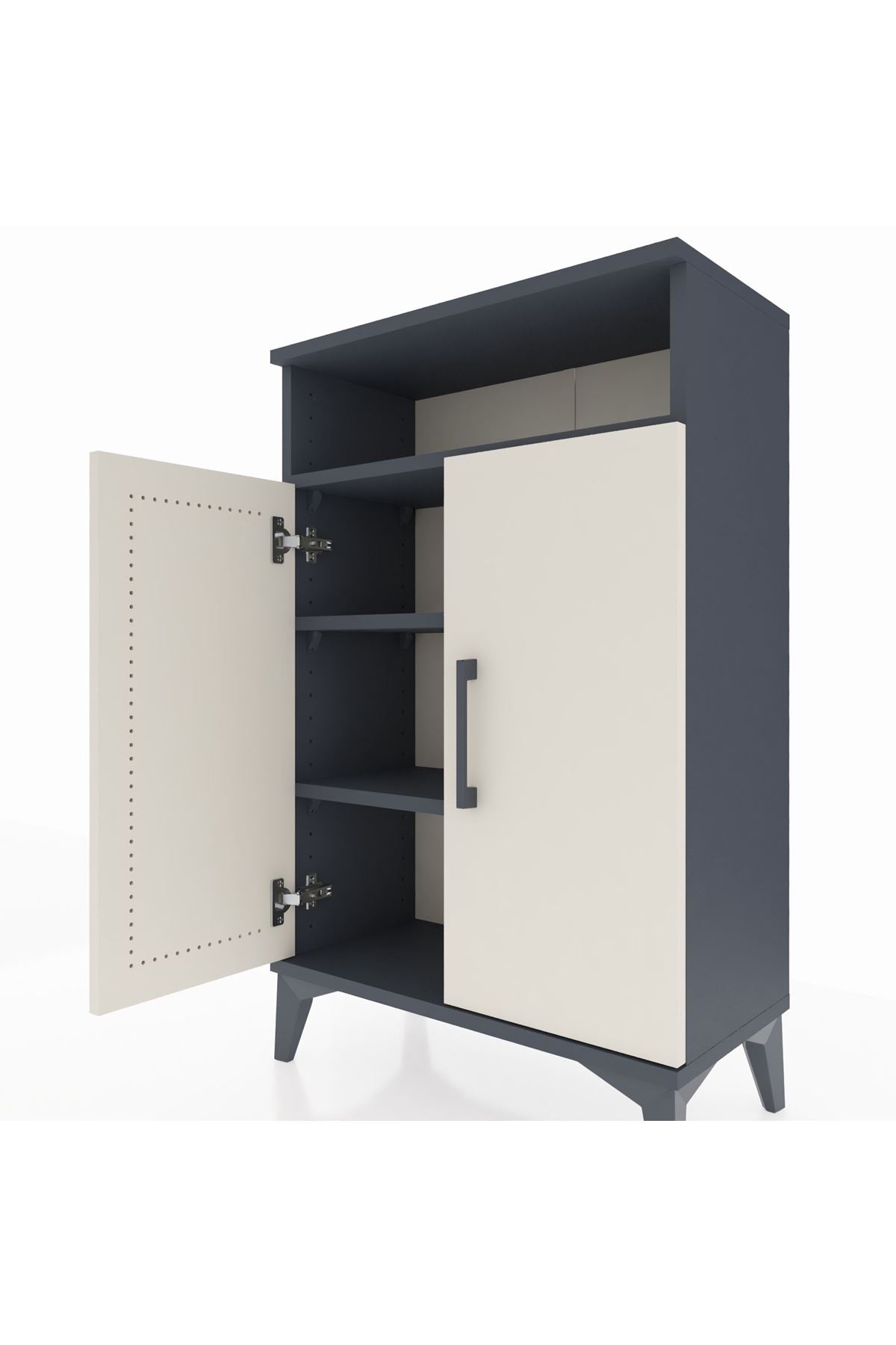Arges Komodin 3 Raflı 2 Kapaklı 60x30x96 - S14M043V4A