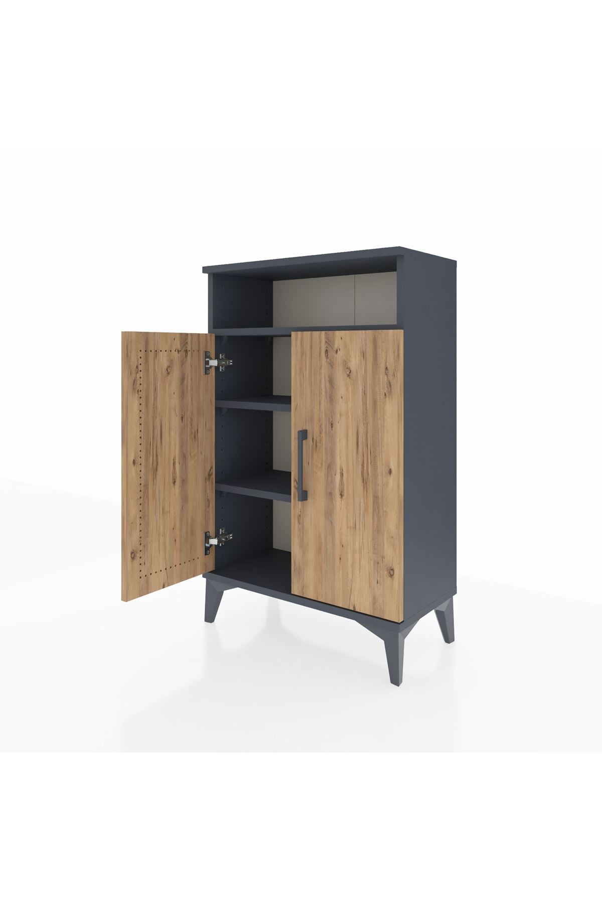 Arges Komodin 3 Raflı 2 Kapaklı 60x30x96 - S14M043V6A