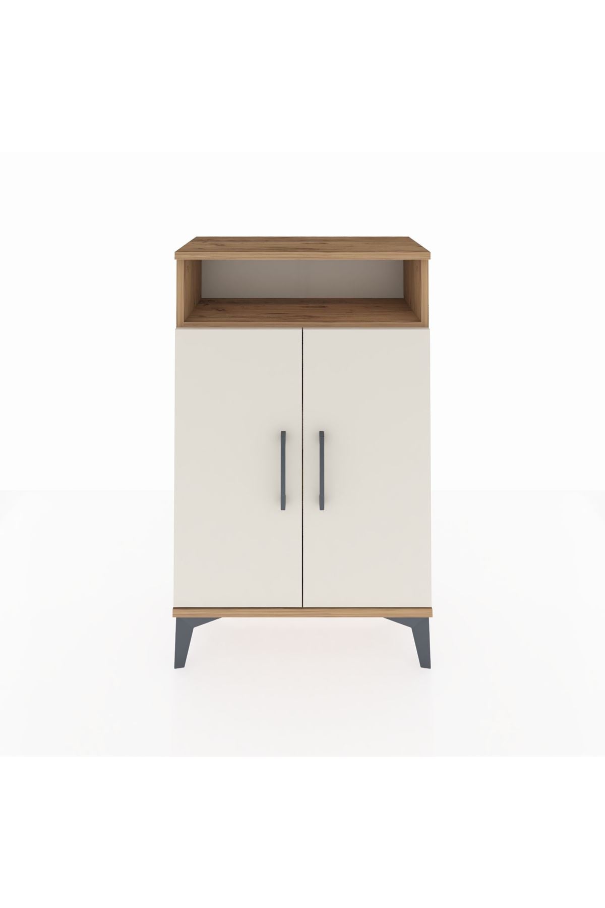 Arges Komodin 3 Raflı 2 Kapaklı 60x30x96 - S14M043V7A