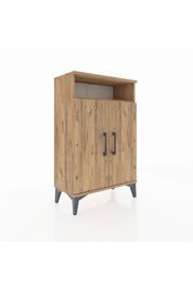 Arges Komodin 3 Raflı 2 Kapaklı 60x30x96 - S14M043V9A