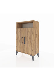 Arges Komodin 3 Raflı 2 Kapaklı 60x30x96 - S14M043V9A