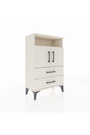 Arges Komodin 2 Raflı 2 Çekmeceli 2 Kapaklı 60x30x96 - S14M023V1A