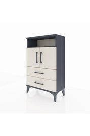 Arges Komodin 2 Raflı 2 Çekmeceli 2 Kapaklı 60x30x96 - S14M023V4A