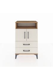 Arges Komodin 2 Raflı 2 Çekmeceli 2 Kapaklı 60x30x96 - S14M023V7A