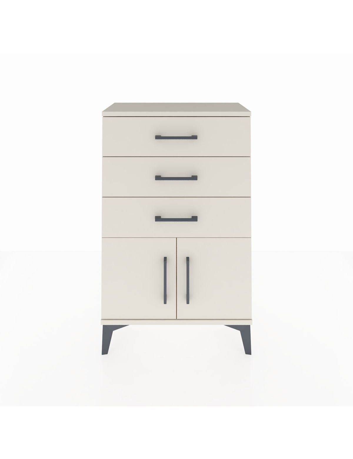 Arges Komodin 3 Çekmeceli 2 Kapaklı 60x30x96 - S14M024V1A