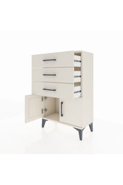 Arges Komodin 3 Çekmeceli 2 Kapaklı 60x30x96 - S14M024V1A