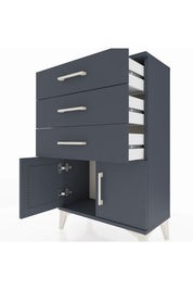 Arges Komodin 3 Çekmeceli 2 Kapaklı 60x30x96 - S14M024V5A