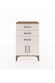 Arges Komodin 3 Çekmeceli 2 Kapaklı 60x30x96 - S14M024V7A