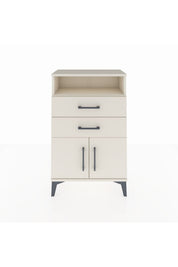 Arges Komodin Tek Raflı 2 Çekmeceli 2 Kapaklı 60x30x96 - S14M025V1A