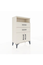 Arges Komodin Tek Raflı 2 Çekmeceli 2 Kapaklı 60x30x96 - S14M025V1A