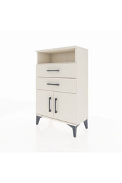 Arges Komodin Tek Raflı 2 Çekmeceli 2 Kapaklı 60x30x96 - S14M025V1A