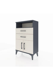 Arges Komodin Tek Raflı 2 Çekmeceli 2 Kapaklı 60x30x96 - S14M025V4A