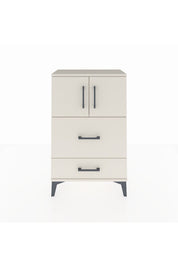Arges Komodin Tek Raflı 2 Çekmeceli 2 Kapaklı 60x30x96 - S14M027V1A