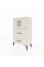 Arges Komodin Tek Raflı 2 Çekmeceli 2 Kapaklı 60x30x96 - S14M027V1A