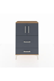 Arges Komodin Tek Raflı 2 Çekmeceli 2 Kapaklı 60x30x96 - S14M027V8A