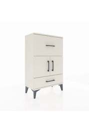 Arges Komodin Tek Raflı 2 Çekmeceli 2 Kapaklı 60x30x96 - S14M029V1A