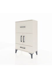 Arges Komodin Tek Raflı 2 Çekmeceli 2 Kapaklı 60x30x96 - S14M029V1A