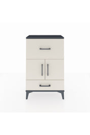 Arges Komodin Tek Raflı 2 Çekmeceli 2 Kapaklı 60x30x96 - S14M029V4A