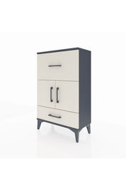 Arges Komodin Tek Raflı 2 Çekmeceli 2 Kapaklı 60x30x96 - S14M029V4A