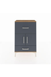 Arges Komodin Tek Raflı 2 Çekmeceli 2 Kapaklı 60x30x96 - S14M029V8A