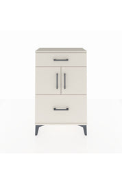 Arges Komodin Tek Raflı 2 Çekmeceli 2 Kapaklı 60x30x96 - S14M030V1A