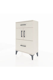 Arges Komodin Tek Raflı 2 Çekmeceli 2 Kapaklı 60x30x96 - S14M030V1A