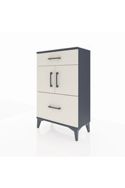 Arges Komodin Tek Raflı 2 Çekmeceli 2 Kapaklı 60x30x96 - S14M030V4A