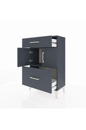 Arges Komodin Tek Raflı 2 Çekmeceli 2 Kapaklı 60x30x96 - S14M030V5A