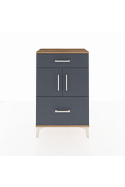 Arges Komodin Tek Raflı 2 Çekmeceli 2 Kapaklı 60x30x96 - S14M030V8A