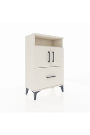 Arges Komodin 2 Raflı Tek Çekmeceli 2 Kapaklı 60x30x96 - S14M031V1A