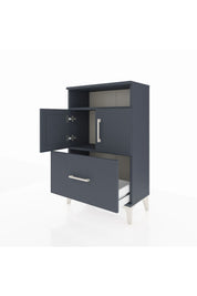 Arges Komodin 2 Raflı Tek Çekmeceli 2 Kapaklı 60x30x96 - S14M031V5A