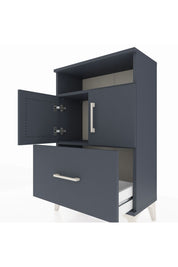 Arges Komodin 2 Raflı Tek Çekmeceli 2 Kapaklı 60x30x96 - S14M031V5A