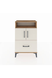 Arges Komodin 2 Raflı Tek Çekmeceli 2 Kapaklı 60x30x96 - S14M031V7A