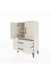 Arges Komodin 2 Raflı 2 Çekmeceli 2 Kapaklı 60x30x96 - S14M032V1A