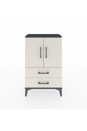 Arges Komodin 2 Raflı 2 Çekmeceli 2 Kapaklı 60x30x96 - S14M032V4A