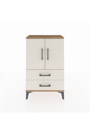 Arges Komodin 2 Raflı 2 Çekmeceli 2 Kapaklı 60x30x96 - S14M032V7A