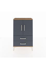 Arges Komodin 2 Raflı 2 Çekmeceli 2 Kapaklı 60x30x96 - S14M032V8A