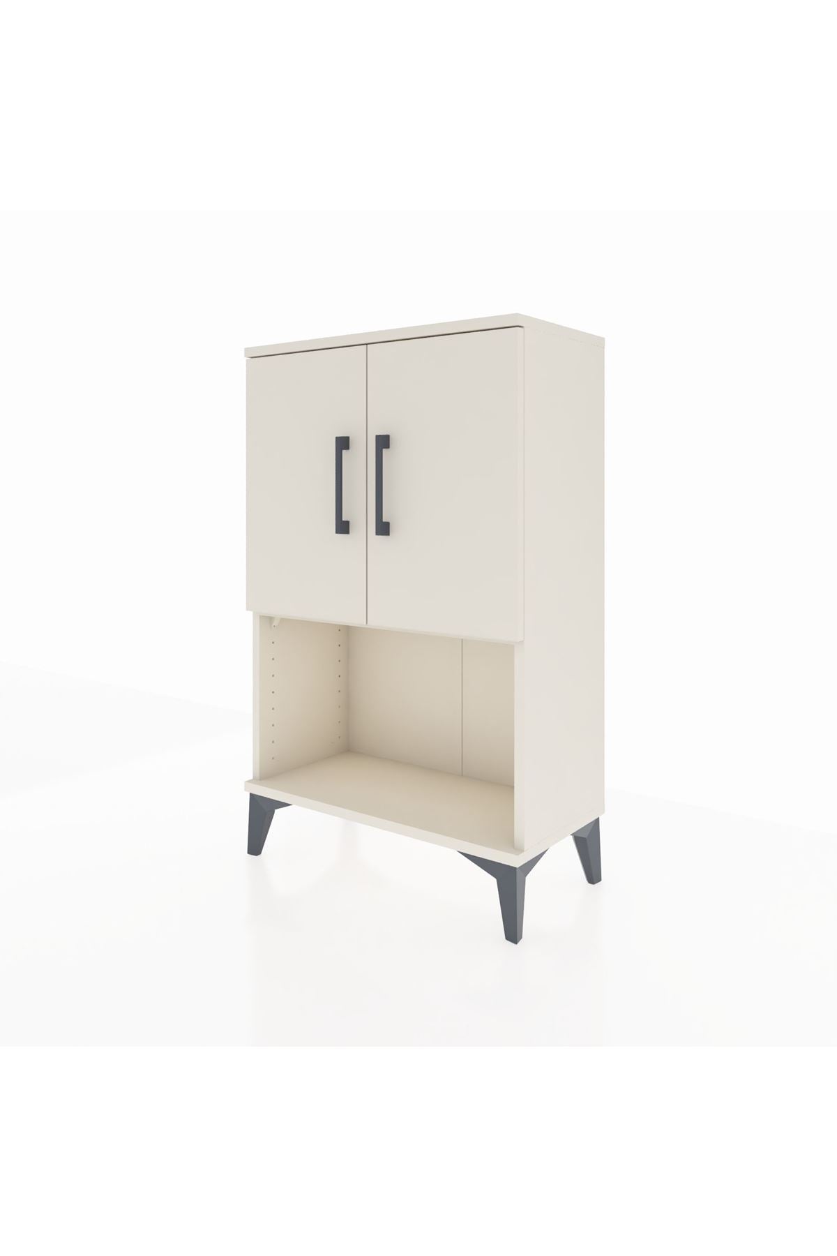 Arges Komodin 2 Raflı 2 Kapaklı 60x30x96 - S14M033V1A