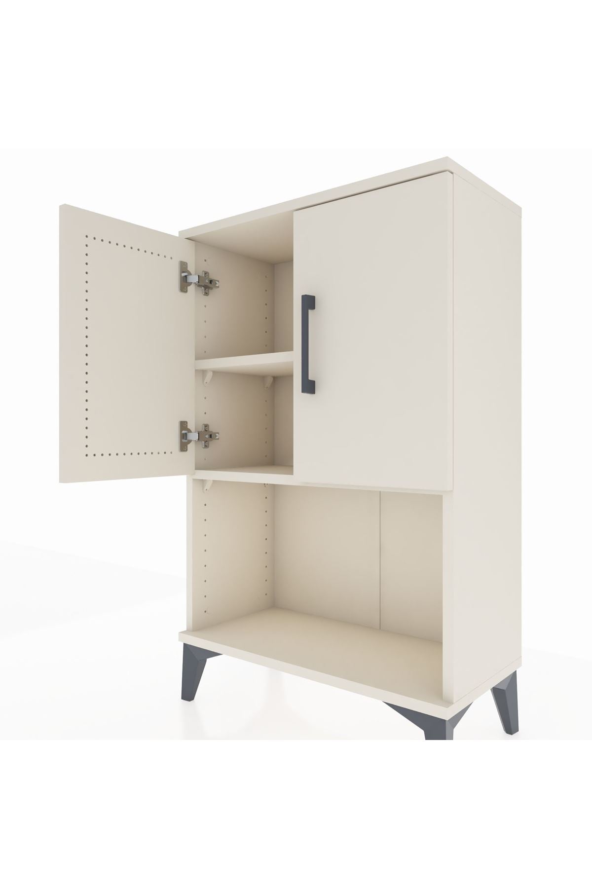 Arges Komodin 2 Raflı 2 Kapaklı 60x30x96 - S14M033V1A